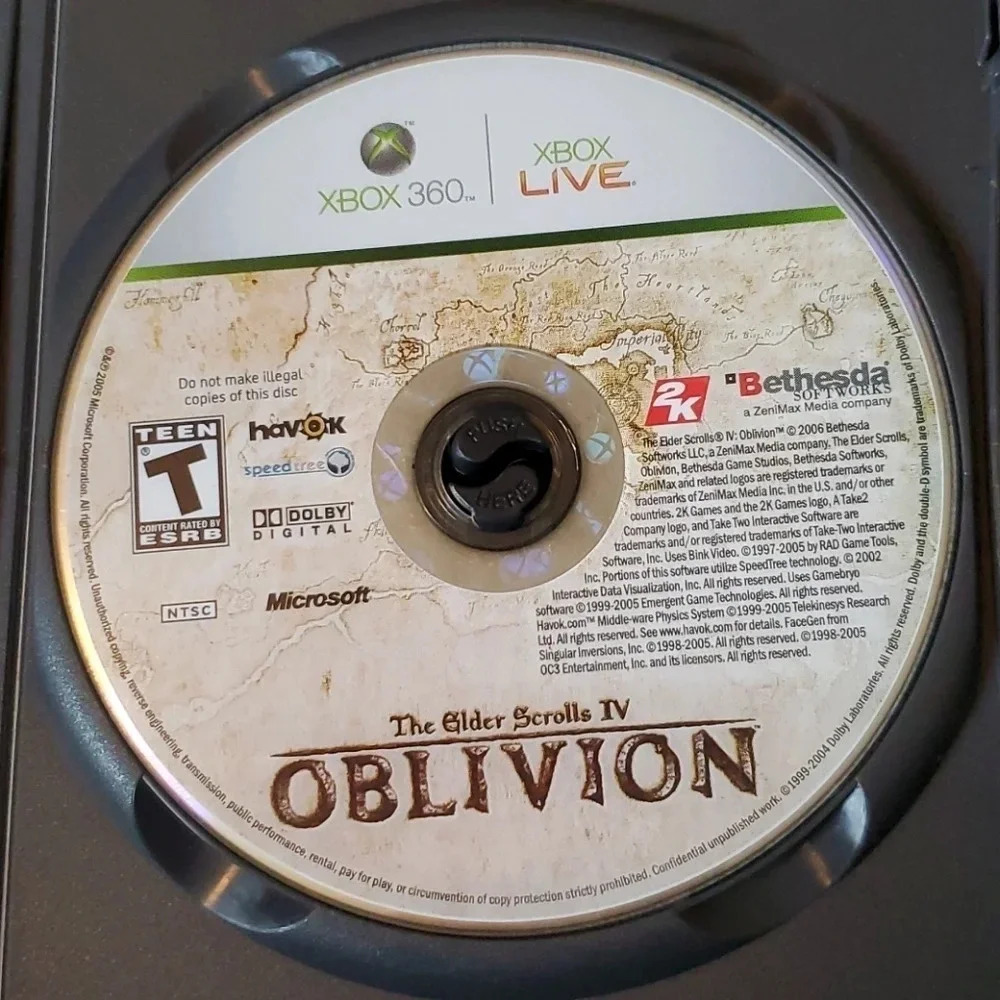 Elder Scrolls IV Oblivion - Xbox 360 video games